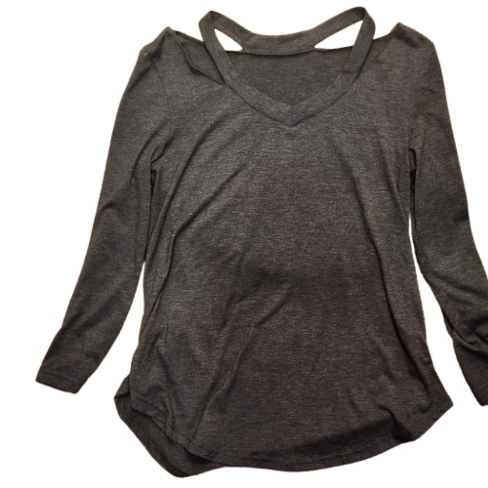 ASDS Soft Knit Long Sleeve Top | Charcoal Gray | Made in USA | Small